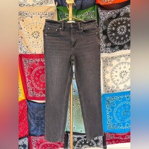 Abercrombie & Fitch Women's Black Mid Rise Straight Jeans